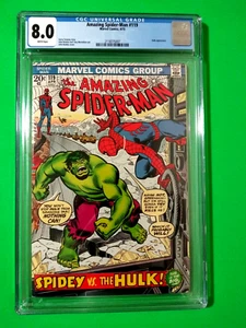 AMAZING SPIDER-MAN # 119 APR 1973 CGC Grade 8.0 Spidey VS The Hulk Marvel Comics - Picture 1 of 2