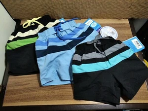 I play Boys Bathing Suit with Swim Diaper Built In Lot Of 3 Small 6 months  - Picture 1 of 18
