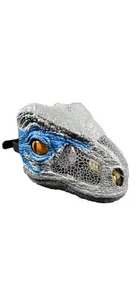 Jurassic World Chomp 'N Roar Maske Velociraptor blau 2017 Halloween Dinosaurier - Bild 1 von 7