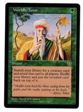 MTG MAGIC THE GATHERING WORLDLY TUTOR GREEN INSTANT MIRAGE