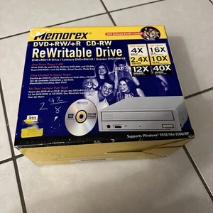 Memorex CD-ReWritable Drive 52x Write Read Speed 24x Rewrite Complete Sealed - Picture 1 of 6