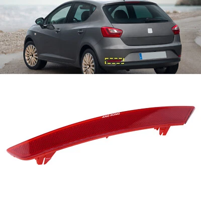 Left N/S Rear Bumper Reflector Red Lens For Seat Ibiza IV Hatch 5 Door 2012-2017 - Image 1 of 4