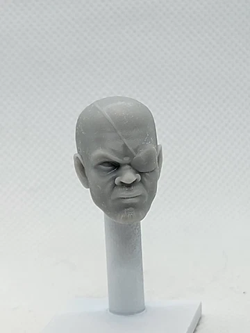 3d Printed SAMUEL Jackson NICK FURY Head 1:12 6" GI Joe Classified/Marvel Legend Cover