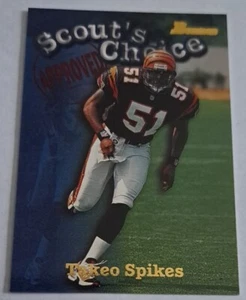 1998 Bowman Scout's Choice Takeo Spikes Rookie Insert Card #SC8 - Picture 1 of 2