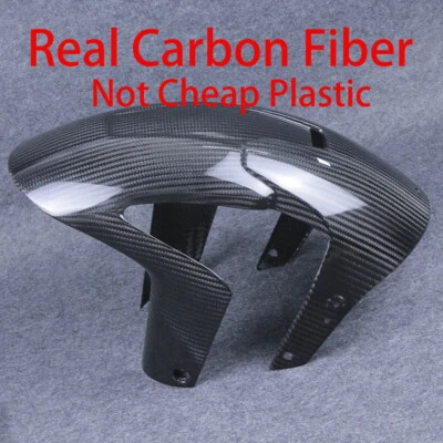 Guardabarros delantero 100 % fibra de carbono real para Aprilia RSV4 Tuono V4 2021-2025 Foto 1 de 4