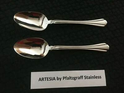 Juego de 2 cucharaditas de acero inoxidable Pfaltzgraff Artesia 18/8 envío gratuito compra más y ahorra* Foto 1 de 2