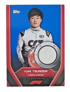 2022 Topps Formula 1 F1 Yuki Tsunoda Certified Relic Blue 84/99 F1RL-YTI - Picture 1 of 2