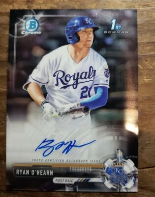 2017 Bowman Chrome Ryan O’Hearn  Auto  Card Top Prospect (ROYALS) - Image 1 of 3