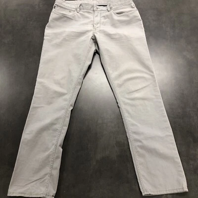 Polo Ralph Lauren Straight Leg Jeans Mens 35X32 Grey 5 Pocket Denim Imported Fab - Image 1 of 4