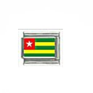 Togo flag Italian charm - fits 9mm classic Italian Charm bracelets - Picture 1 of 1
