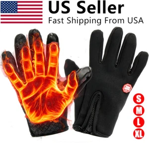 Guanti Uomo Donna Outdoor Invernali Touchscreen Antivento Impermeabili Guanti Termici - Foto 1 di 16
