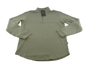 NEW Women's Swannies Golf Emery Quarter Zip-Medium, Olive Heather - Picture 1 of 9