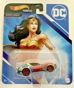 NEW 2022 Mattel HGY09 Hot Wheels DC Comics WONDER WOMAN DieCast Character Car - Picture 1 of 3
