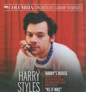 2022 HARRY STYLES Grammy Nomination PRINT AD Columbia Album of The Year music - Picture 1 of 1