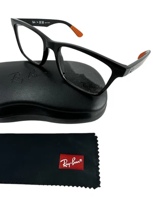 Ray Ban NEW Black Square Fashion Frames 55-17-145 Eyeglasses RX7025 Demo Lens - Image 1 of 4