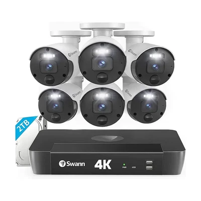 Swann Master Series 6-Camera 4K UHD Home Security System 2TB HDD SONVK-876806-US - Image 1 of 2