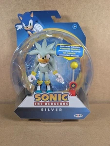 Sonic The Hedgehog Jakks Pacific silver Action Figure Rare - Picture 1 of 7