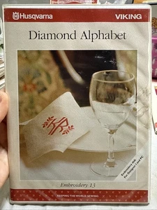 Husqvarna Viking Designer 1 And Pc Diamond Alphabet Embroidery 13 - Picture 1 of 8