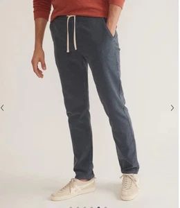 Marine Layer Saturday cord pant India Ink sz 2XL slim fit elastic waist pockets - Picture 1 of 18