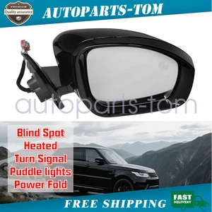 Black Right Passenger Mirror Blind Spot For Range Rover Sport 2014-2018 2019 - Bild 1 von 12