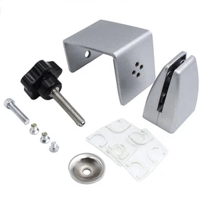 2pcs Space aluminum thickened adjustable screen clip desk acrylic partition clip - Picture 1 of 12