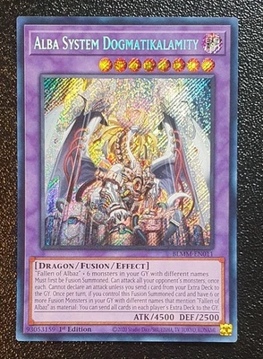 Yugioh BLMM-EN011 Alba System Dogmatikalamity Secret Rare 1st Edition MINT 10 - Bild 1 von 2