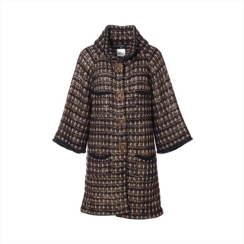 Chanel Coco Button P41 giacca maglia lana 40 donna neroxoro P41671K03112