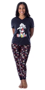 Juego de pijama jogger de 2 piezas Harley Quinn Mad Love para mujer DC Comics - Imagen 1 de 4
