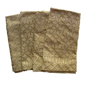 Waterford Fine Linens Trista Tovaglioli Set di 4 Damascati Oro 21"x19" A KC - Foto 1 di 12