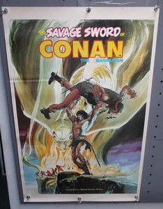 1974 SAVAGE SWORD of CONAN Neal Adams POSTER 23"x35" Rolled CM4784 - Picture 1 of 5
