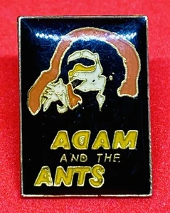 Vintage ADAM AND THE ANTS Enamel Pinback Button Pin 1980's - Picture 1 of 2