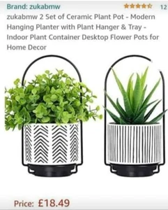 2 Stück hängende Pflanzenhalter - Bild 1 von 1