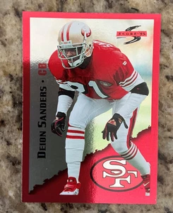 DEION SANDERS San Francisco 49ers 1995 PINNACLE SCORE '95 RED SIEGE CARD# 7 - Bild 1 von 2