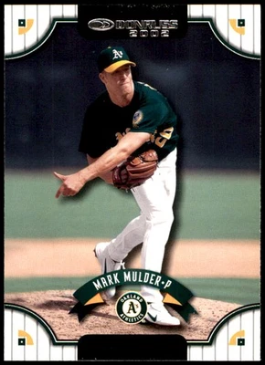 Mark Mulder 2002 Donruss #110 Athletics MLB READ FREE SHIPPING AutographDen - Image 1 of 2