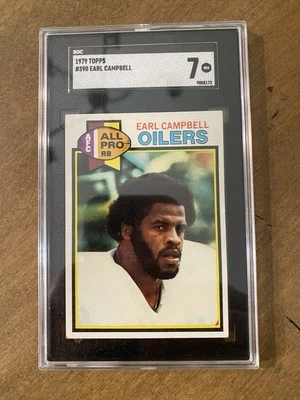 1979 Topps Earl Campbell #390 HOF RC Houston Oilers SGC 7 NM CENTERED - Image 1 of 2