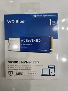 WDBWMY0010BBL Western Digital WD Blue SN580 1TB M.2 NVMe Internal SSD - Photo 1/5