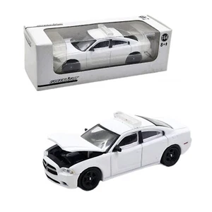 GREENLIGHT 2012 DODGE CHARGER UNMARKED POLICE PLAIN WHITE - Picture 1 of 6
