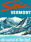 95229 Stowe Vermont ski Capital of the East United Wall Print Poster Plakat