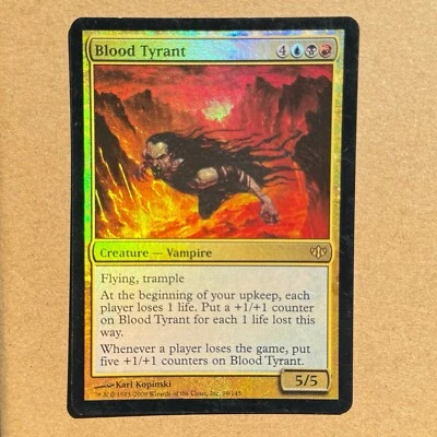 B3G3 ~ MTG ~ FOIL ~ Blood Tyrant ~ CON Conflux ~ #99 ~ Rare ~ HP - Image 1 of 4