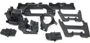 Convient à Traxxas 64077-3 XO-1 - JEU PLASTIQUE supports de cloison ESC/maintien de batterie - Photo 1/1