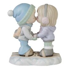 Precious Moments Couple Kissing Winter Figurine I'm Snow In Love With You 231019