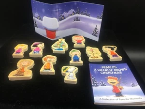 Peanuts A Charlie Brown Christmas 10-piece wooden character collectable set 2018 - Foto 1 di 5