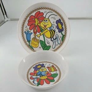 Juego de platos y cuencos de abeja SiLite miel nuez Cherios desayuno - Imagen 1 de 4