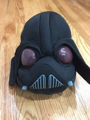 Peluche Darth Vader Angry Birds 10" Star Wars Peluche Negro 2012 Cabeza Foto 1 de 4