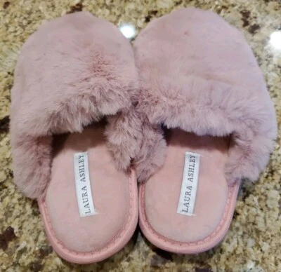 Розовые тапочки из искусственного меха Lara Ashley размер S (5-6) - Изображение 1 из 4