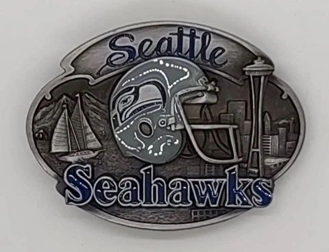 Vintage Seattle Seahawks Belt Buckle Cover