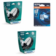 D2S 85V 35W X-tremeVision +150% mehr Sicht 2St Philips + W5W Cool Blue Intense
