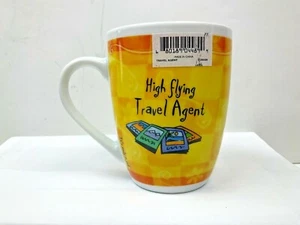 New ! Travel Agent Coffee Mug Tea Glass Cup Vacation Planner Manager Flight Book - Picture 1 of 11