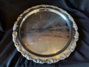 Vintage 20" Serving Tray - Silver Plated - Sheridan Taunton Silversmiths LTD. - Picture 1 of 8