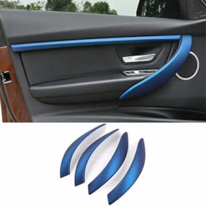 Interior Door Handle Cover Trim 4PCS For BMW 3 4 Series GT 2013-2019 ABS Blue - Foto 1 di 5